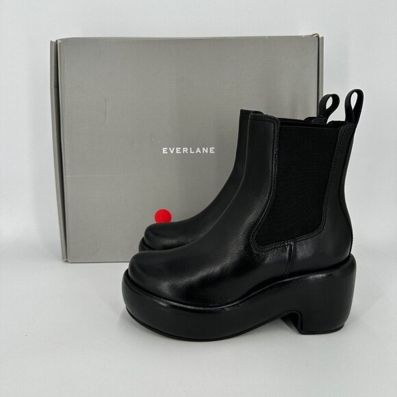 Everlane The Puffa Boot in Black size 6 Chelsea Ankle 3.25" Chunky Platform po - Picture 5 of 8